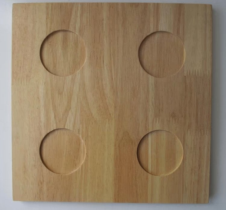 Houten dienblad voor glazen, Oosterveldweg 15, 7274 DZ, Verzenden, Vierkant, Zo goed als nieuw