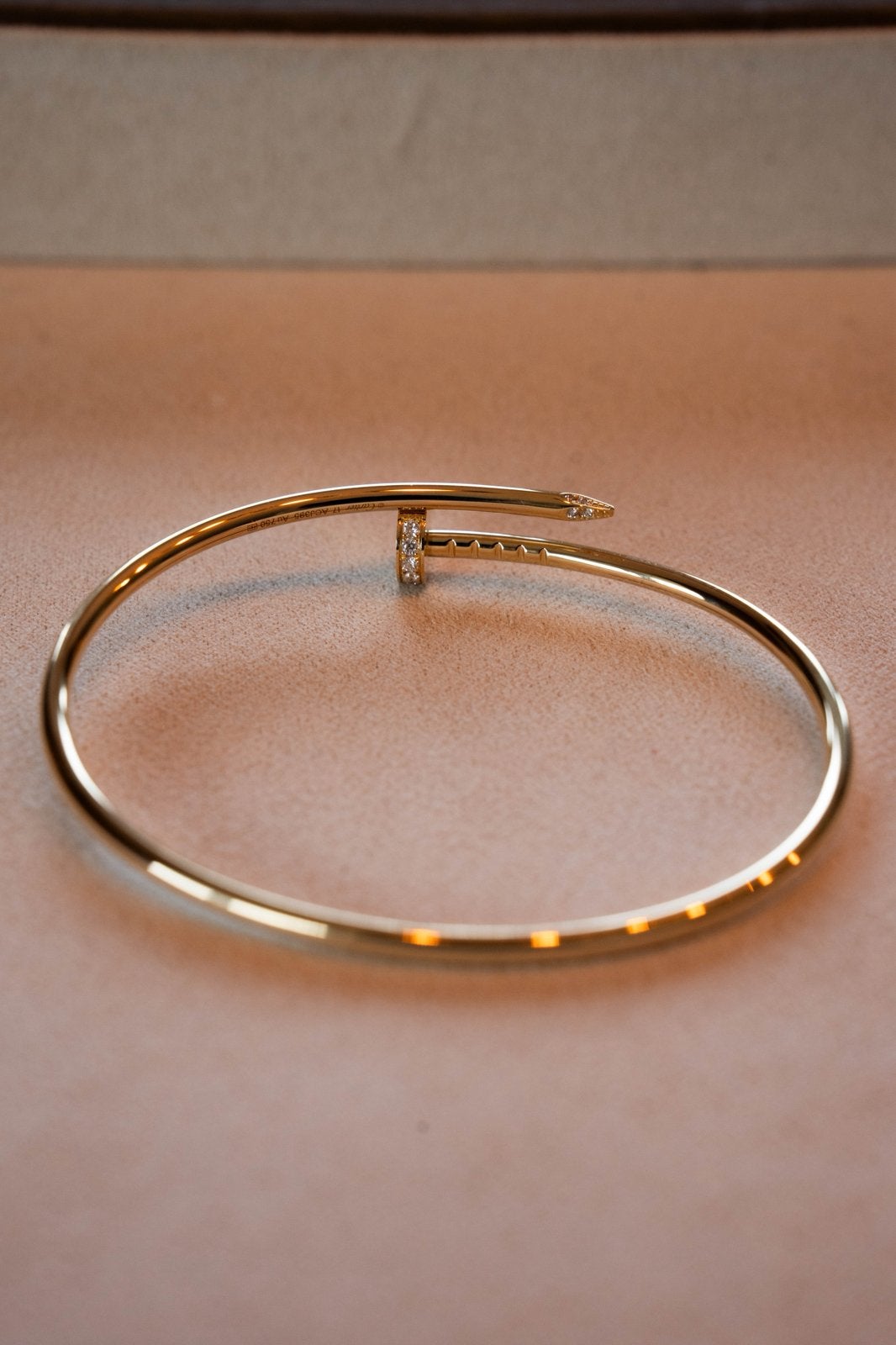 Juste un clou small met diamantjes in maat 17, Ophalen of Verzenden, Nieuw, Goud