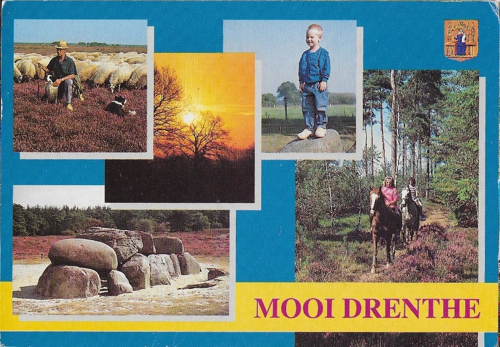 e41 Ongelopen ansichtkaart mooi drenthe, Verzamelen, Ophalen of Verzenden, 1980 tot heden, Ongelopen, Drenthe