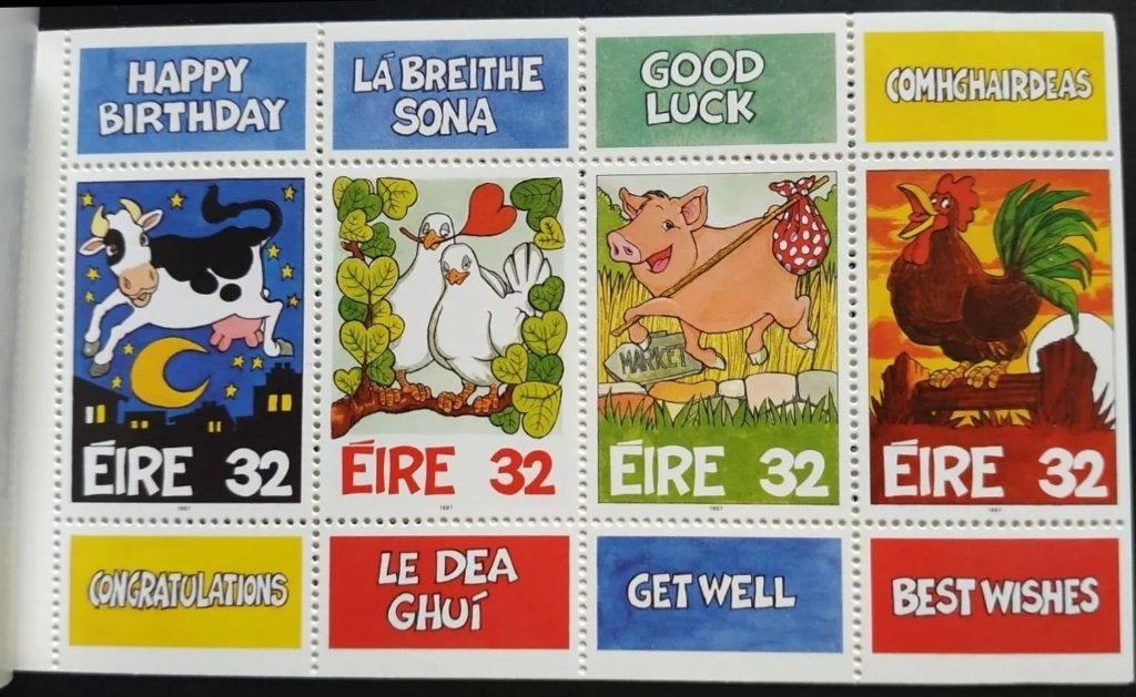IERLAND 1997 Greetings Postzegelboekje, S.G.: SB-57, mint., Verzenden, Ierland, Postfris