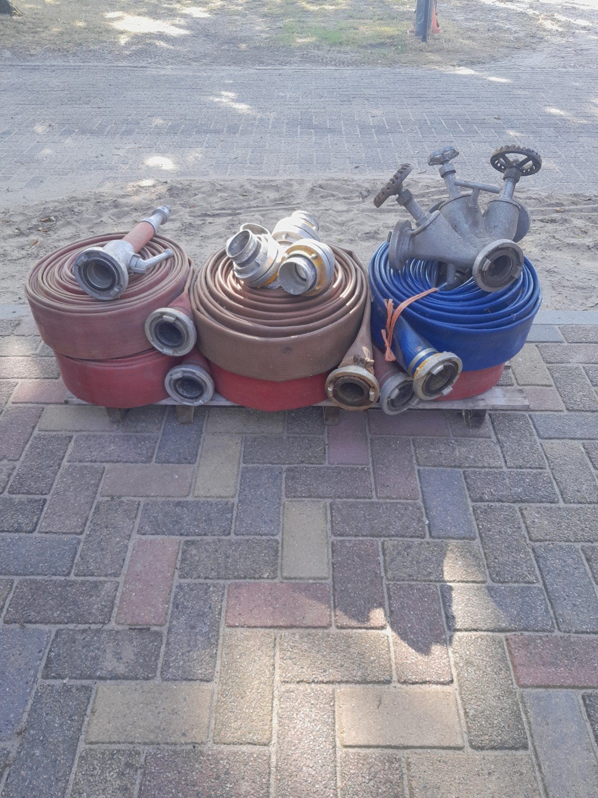 Brandweer slangen, Ophalen, Tuinslang