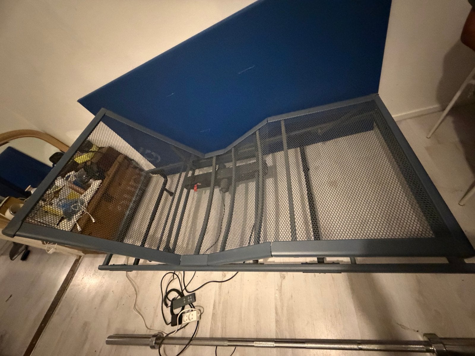 Auping spiraalbodem elektrisch verstelbaar met pootset, Huis en Inrichting, Eenpersoons, ., Ophalen of Verzenden, Overige maten