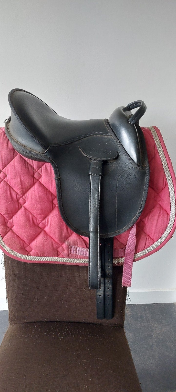 Wintec zadel shetlandpony / Barefoot Barrydale mt 1, Dieren en Toebehoren, Ophalen, Gebruikt, Middeldiepe zit