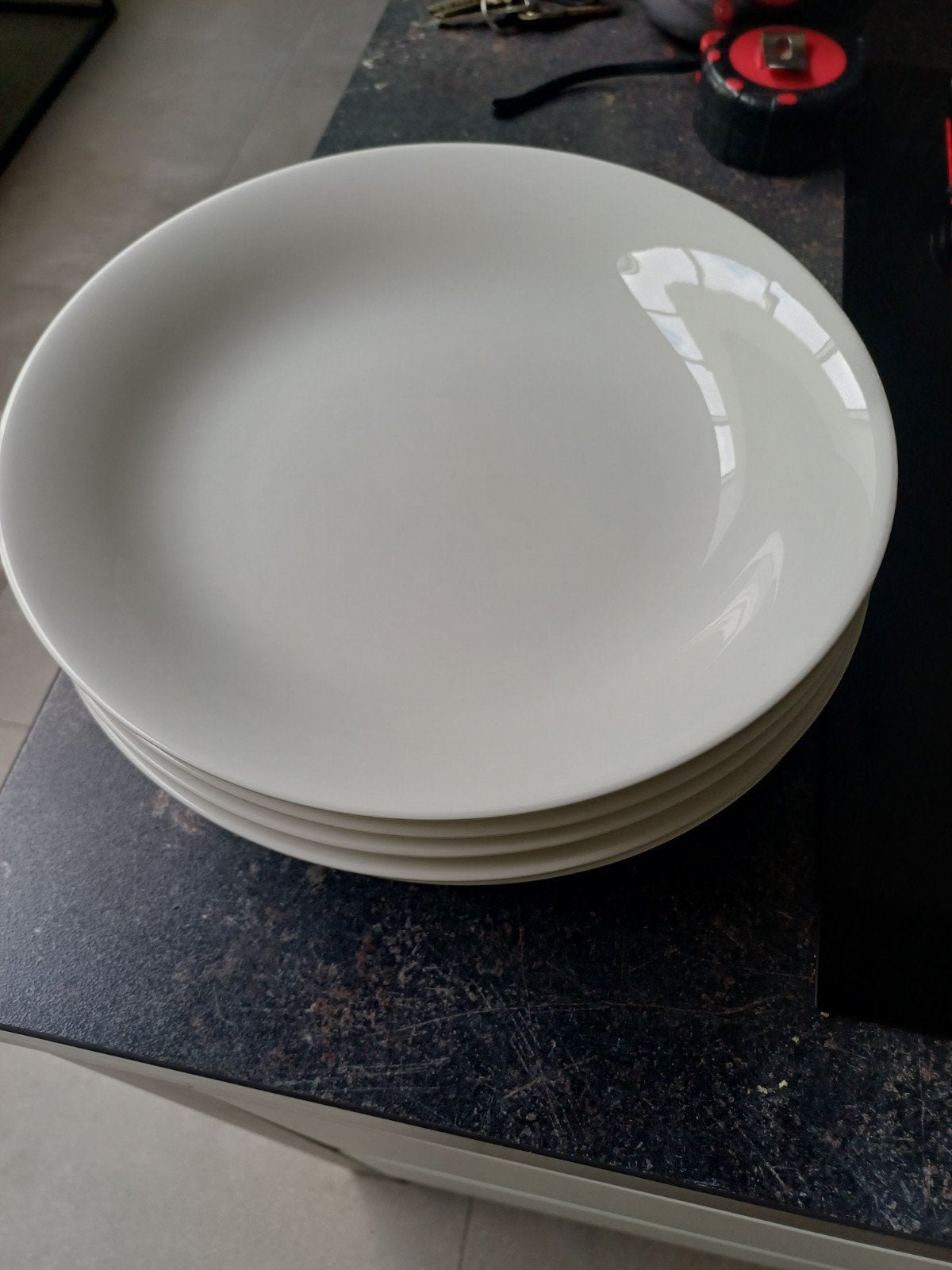 Set van 6 ⁶witte pastaborden van vt wonen, Ophalen of Verzenden, Porselein, Overige stijlen, Bord(en)