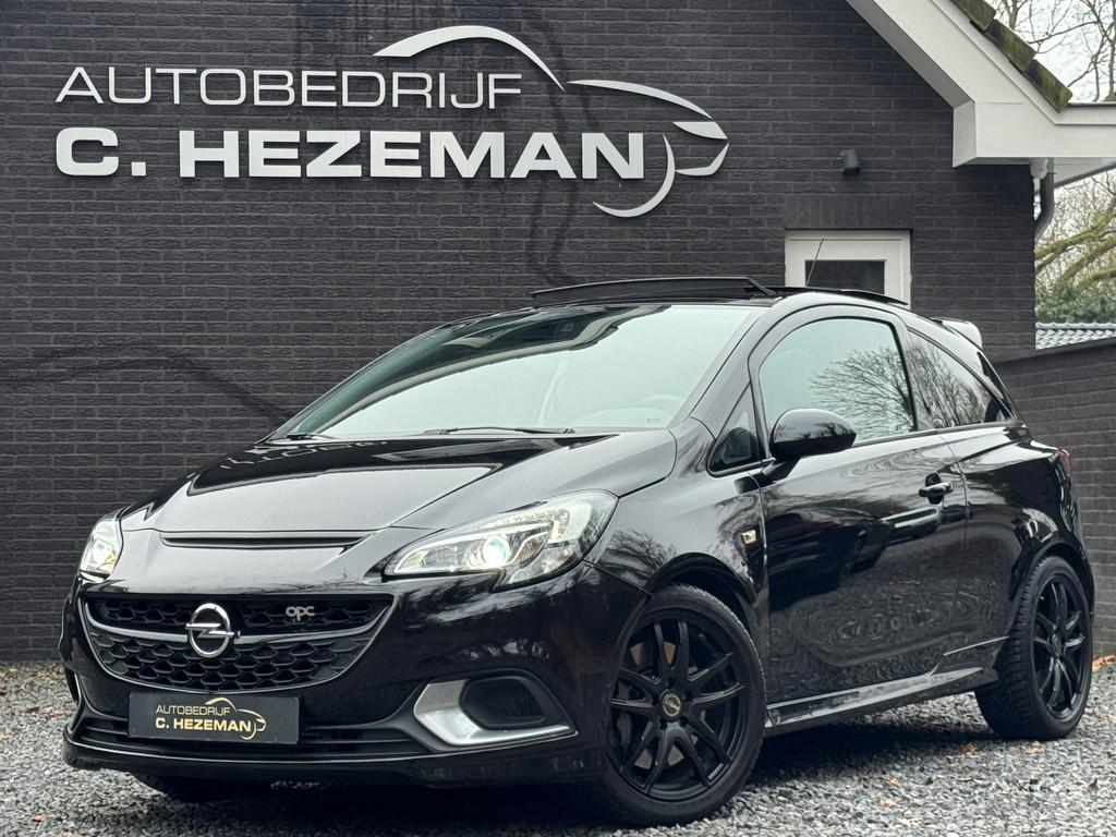 Opel Corsa 1.6 Turbo OPC 207PK VOL LEER PANODAK VOLLEDIG DEA, Gebruikt, Zwart, 4 cilinders, Zwart