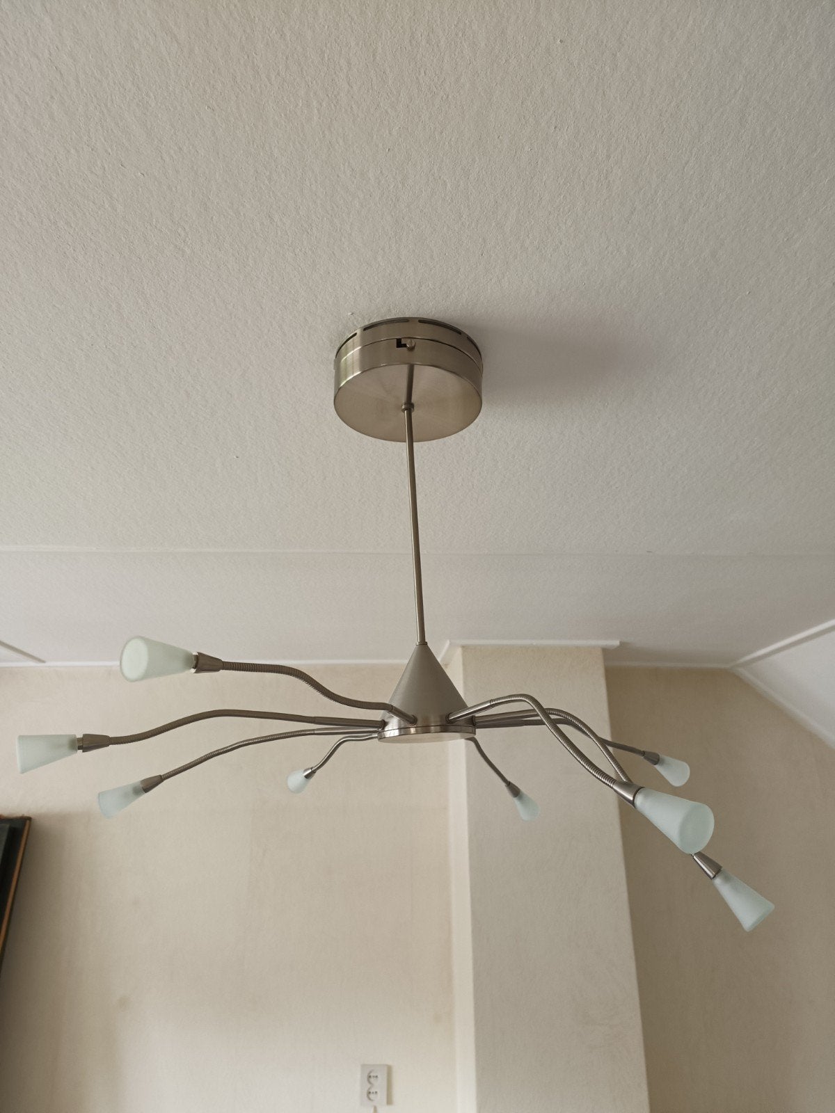 IKEA Plafondlamp met 8 spots, Ophalen of Verzenden, Gebruikt, Metaal, Modern