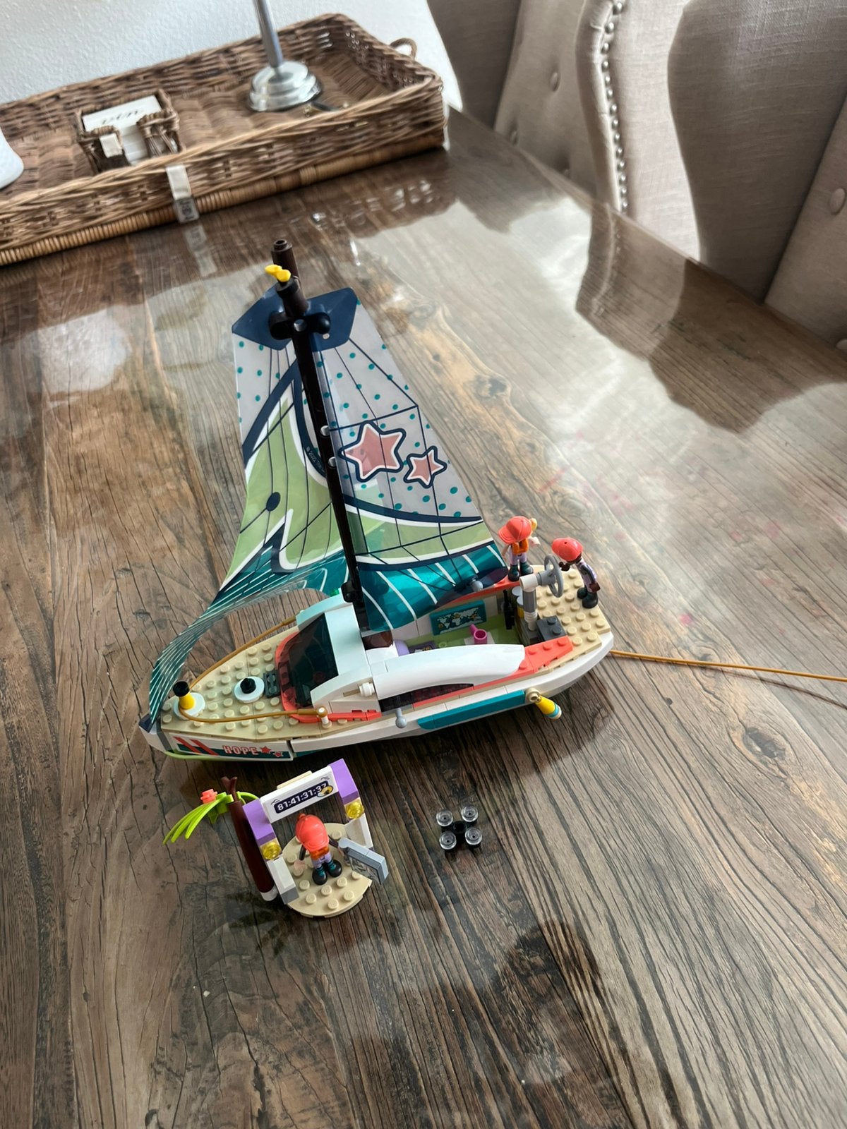 Lego zeilboot compleet, Ophalen of Verzenden, Zo goed als nieuw
