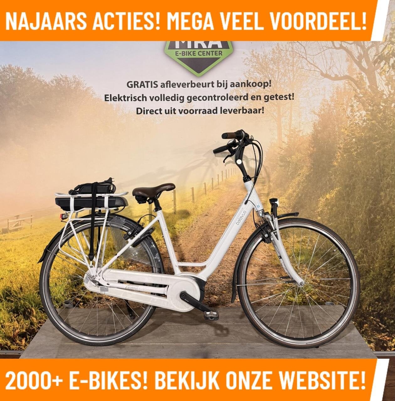 Batavus Wayz Ego Elektrische fiets met BOSCH midden motor!, Fietsen en Brommers, 51 tot 55 cm, Zo goed als nieuw, 50 km per accu of meer