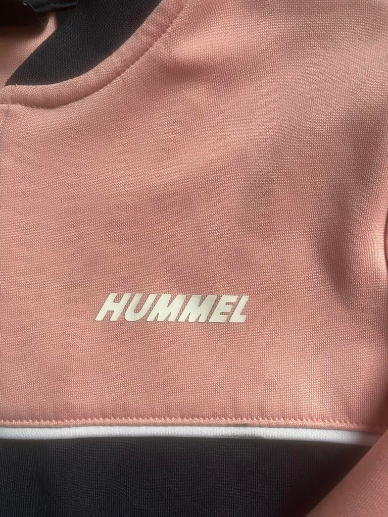 Hummel Sportpak/Joggingpak Meisje Maat 128, Ophalen of Verzenden, Zo goed als nieuw, Meisje, Sport- of Zwemkleding