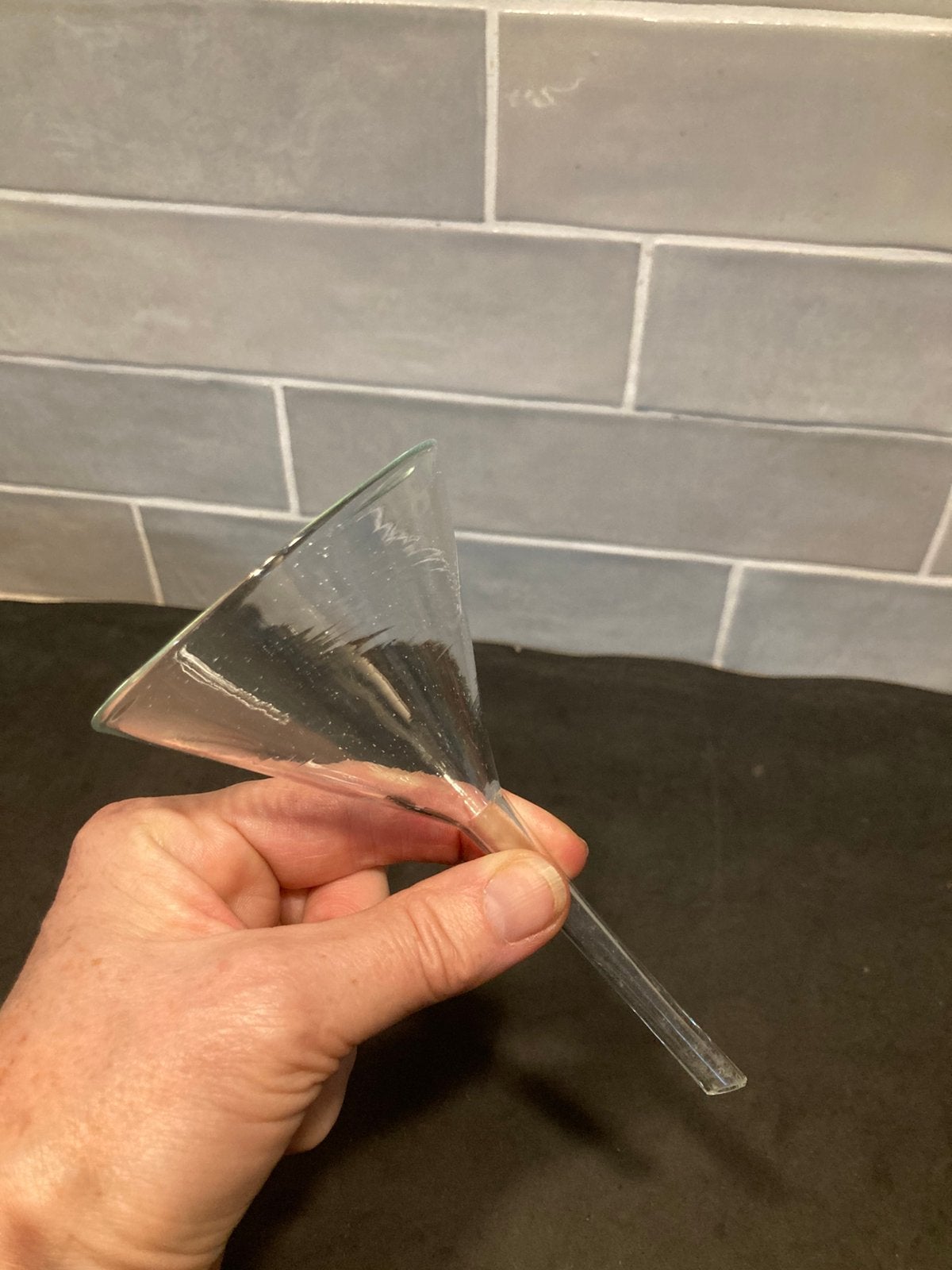 Antieke glazen trechter (031225), Ophalen of Verzenden