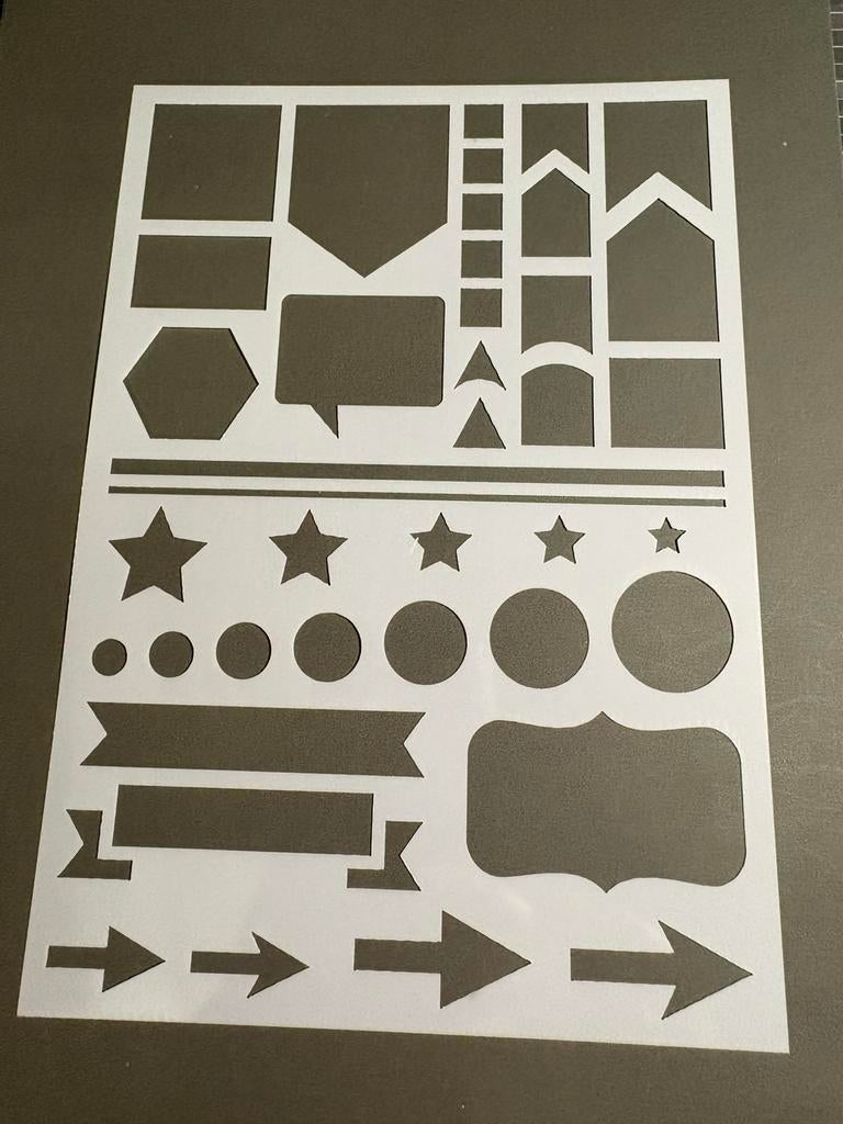 Scrapbook stencil 3, Ophalen of Verzenden, Zo goed als nieuw, Frame of Mal