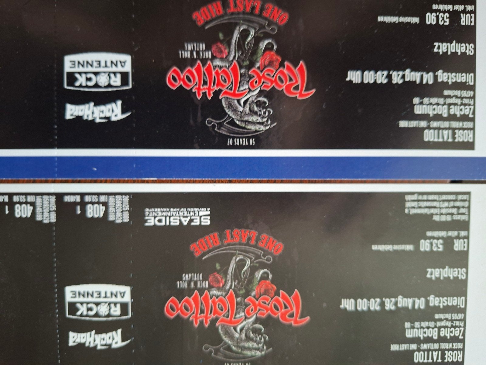 Concert tickets, Twee personen