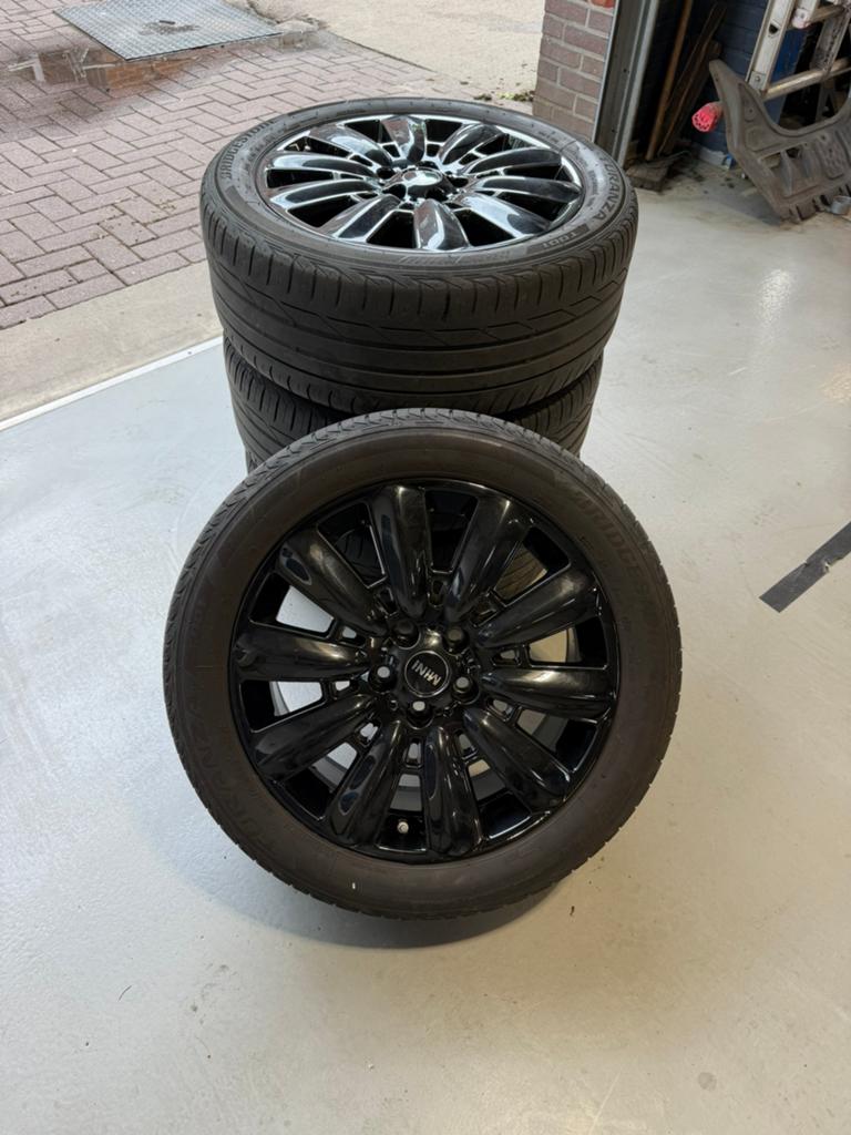 Set velgen mini cooper 18 inch zwart, Ophalen, 18 inch, Velg(en), Zomerbanden