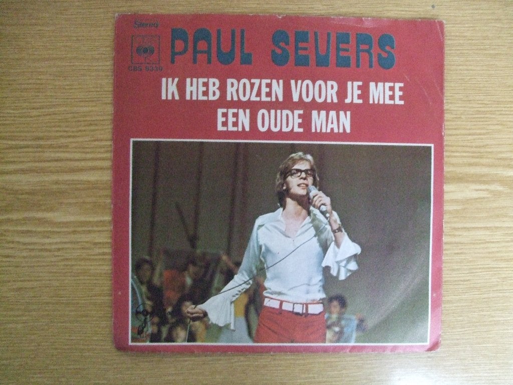 PAUL SEVERS    IK HEB ROZEN VOOR JE MEE / EEN OUDE MAN, Cd's en Dvd's, 7 inch, Ophalen of Verzenden, Zo goed als nieuw, Nederlandstalig