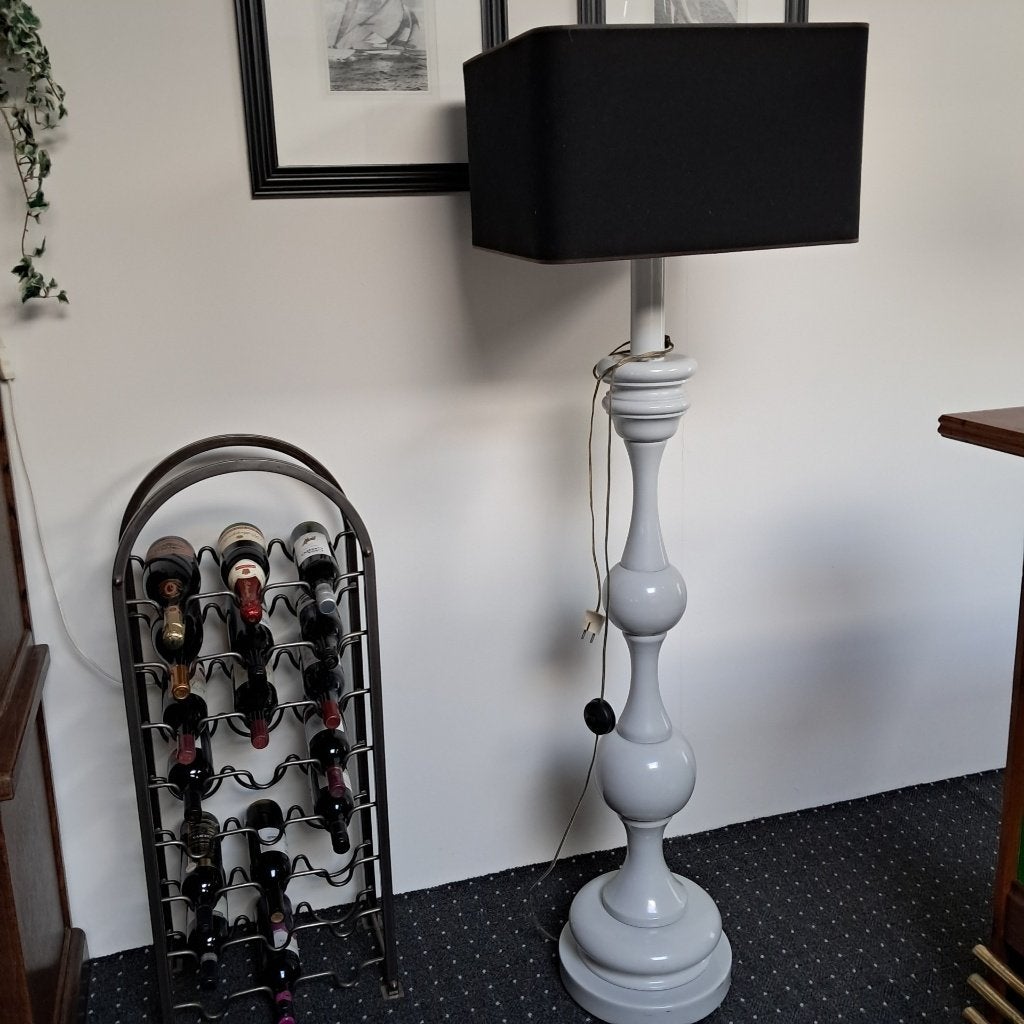 klassieke landelijke vloerlamp met kap, Huis en Inrichting, Ophalen, Gebruikt, E27 (groot), Landelijk, rustiek