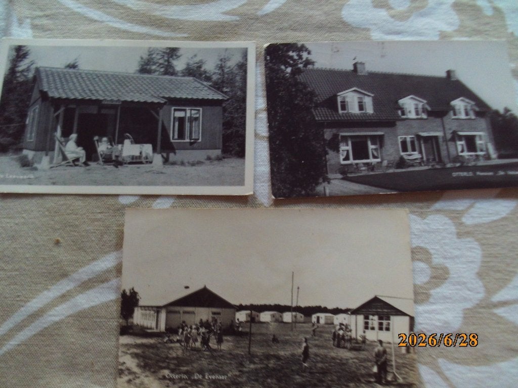 Otterlo 3 De Leeuwerik Pension De Veluwe De Evenaar Arnh weg, Verzamelen, Ophalen of Verzenden, 1960 tot 1980, Gelopen, Gelderland