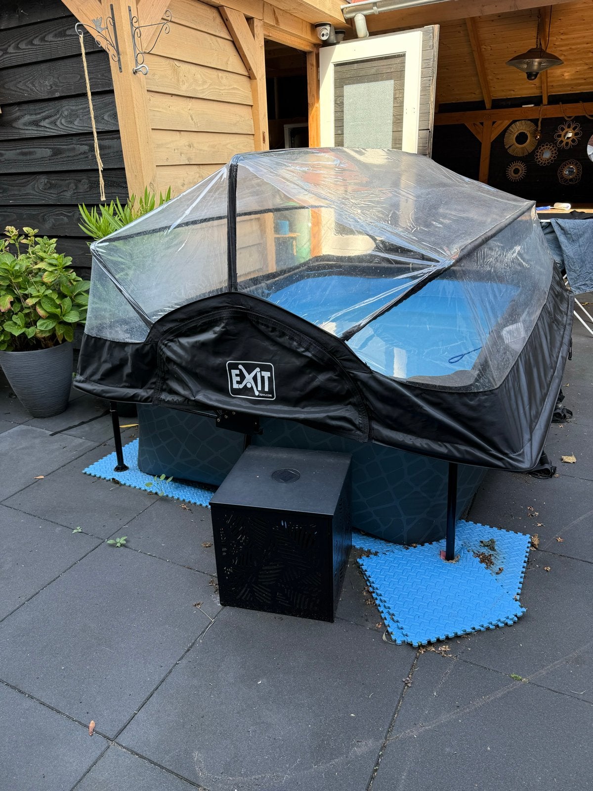 EXIT Zwembad met overkapping - Zo goed als nieuw, Tuin en Terras, Ophalen, 200 tot 300 cm, 80 tot 120 cm, Zo goed als nieuw