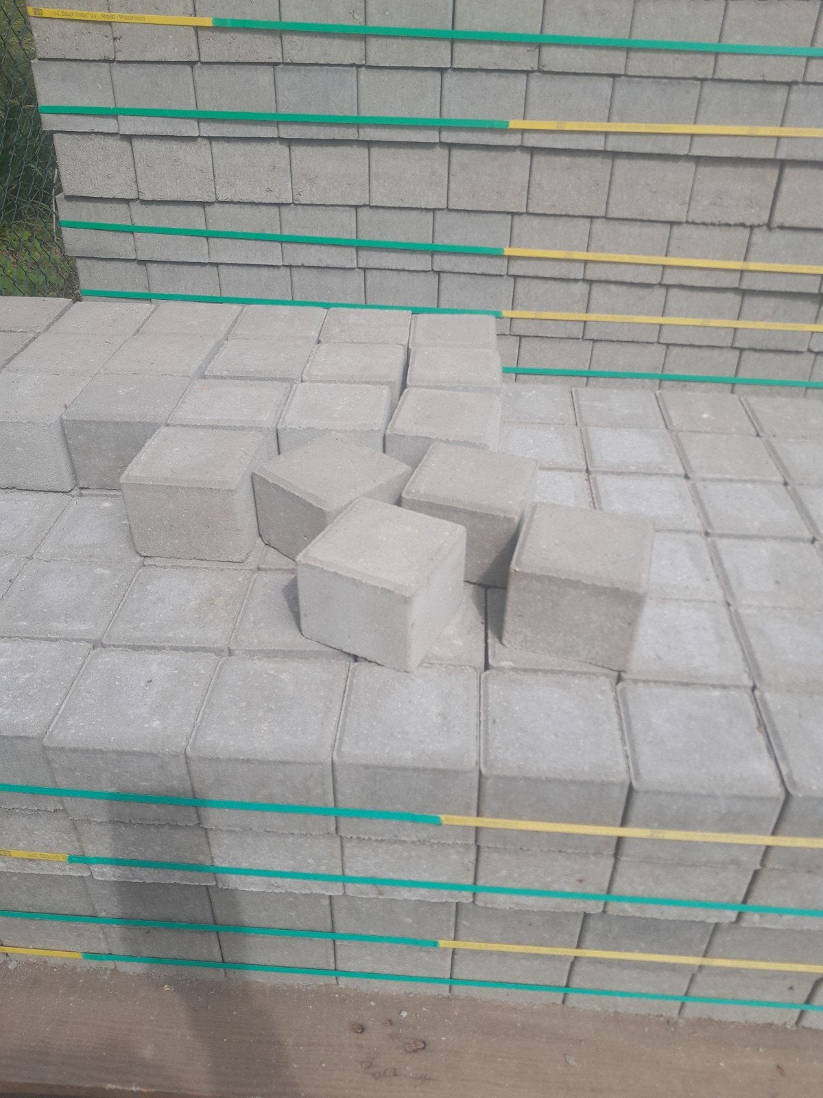 Halve beton klinkers 8 cm grijs, Ophalen, Nieuw