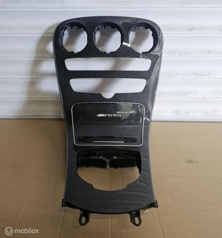 Mercedes C63 amg CARBON Middenconsole W205 S205 A2056803801, Gebruikt, Ophalen of Verzenden