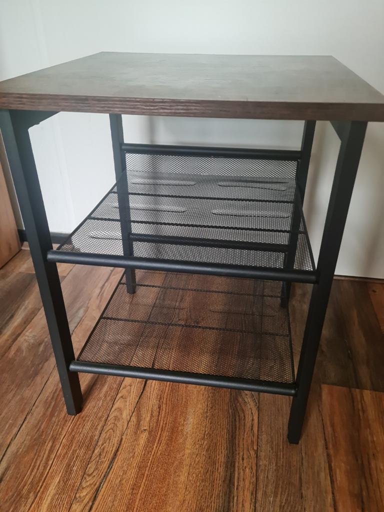 2 nachtkastjes, Huis en Inrichting, Slaapkamer | Nachtkastjes, Ophalen, Minder dan 45 cm, Metaal of Aluminium, Zo goed als nieuw
