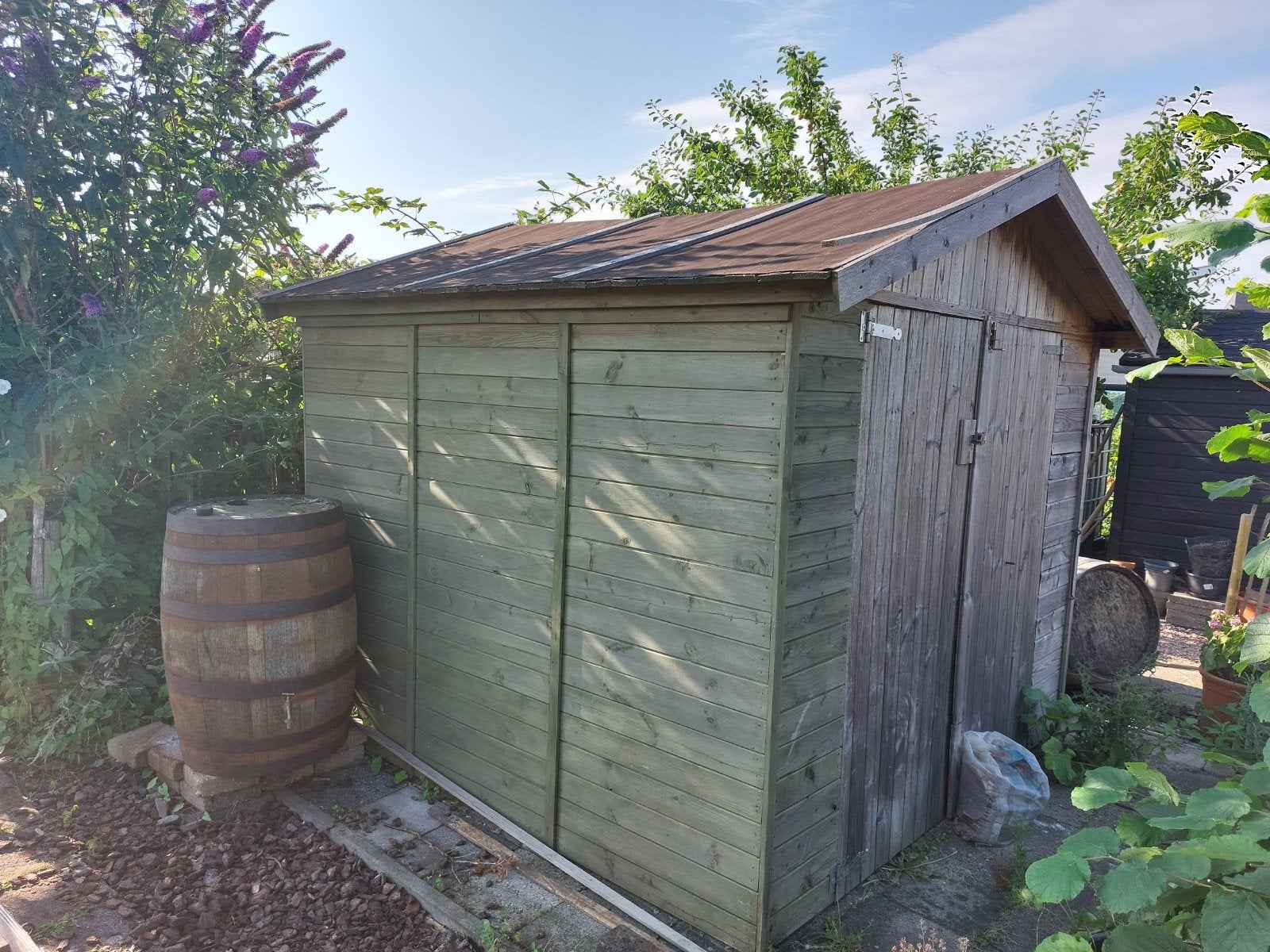 Houten tuinhuisje - zelf demonteren en ophalen, Tuin en Terras, Tuinhuizen, Ophalen, Tuinhuis, 250 tot 500 cm, 1 raam