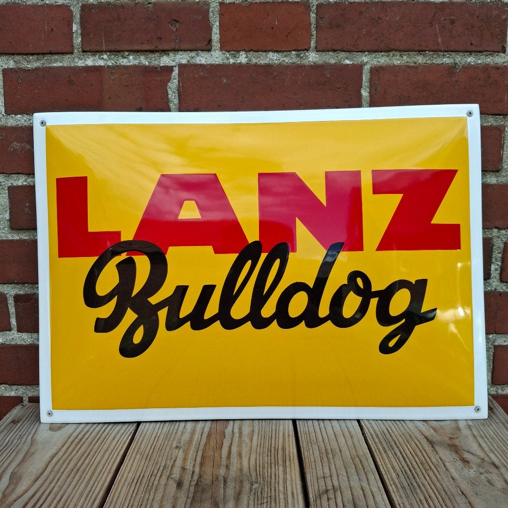 Lanz Bulldog - Authentiek, echt emaille bord, Reclamebord, Nieuw, Ophalen of Verzenden