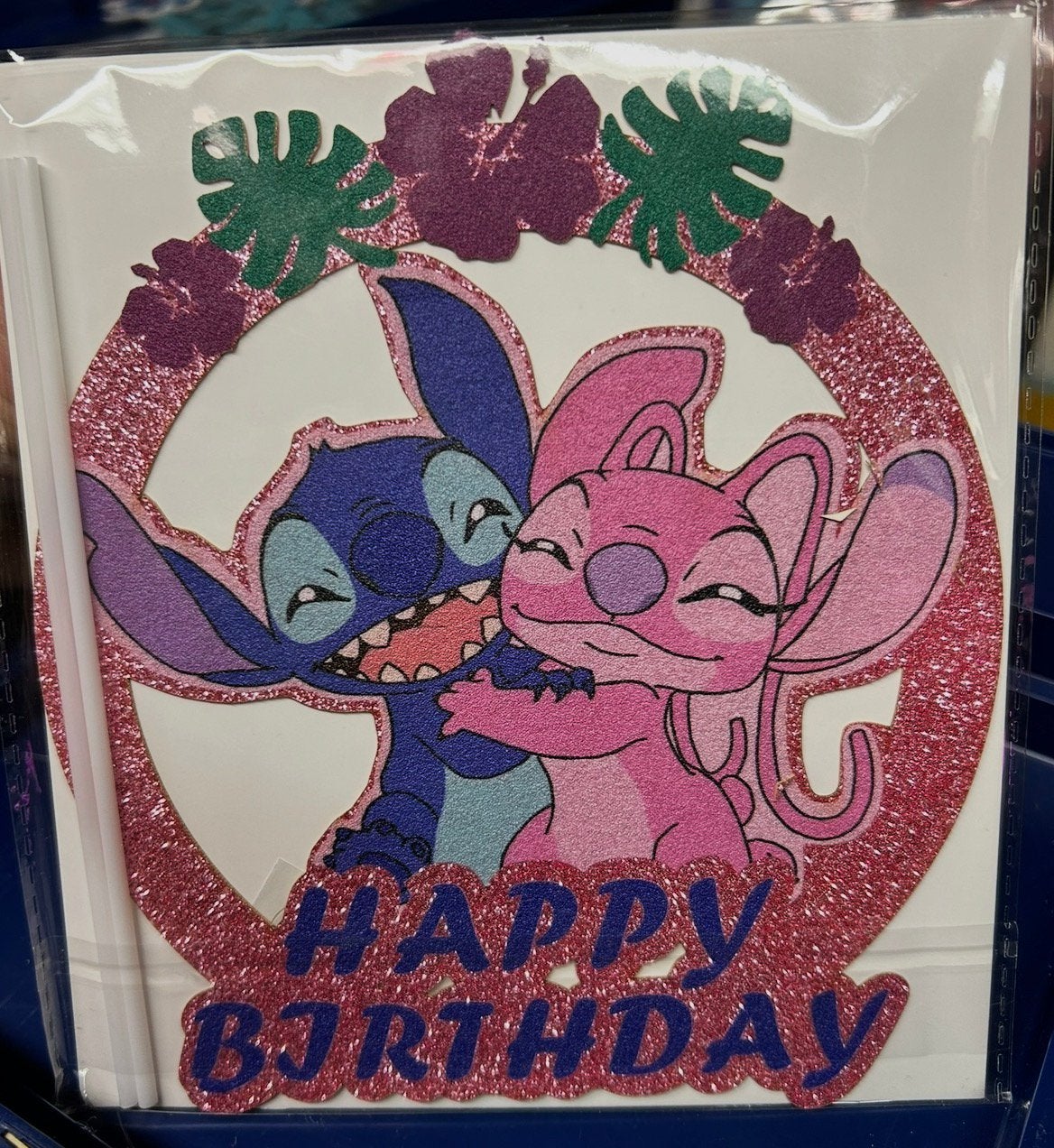 Stitch en Angel taart versiering / taart topper