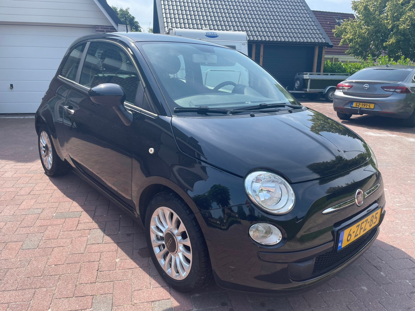 Fiat 500 0.9 Twinair C 2014 Zwart, Voorwielaandrijving, 840 kg, Zwart, Origineel Nederlands