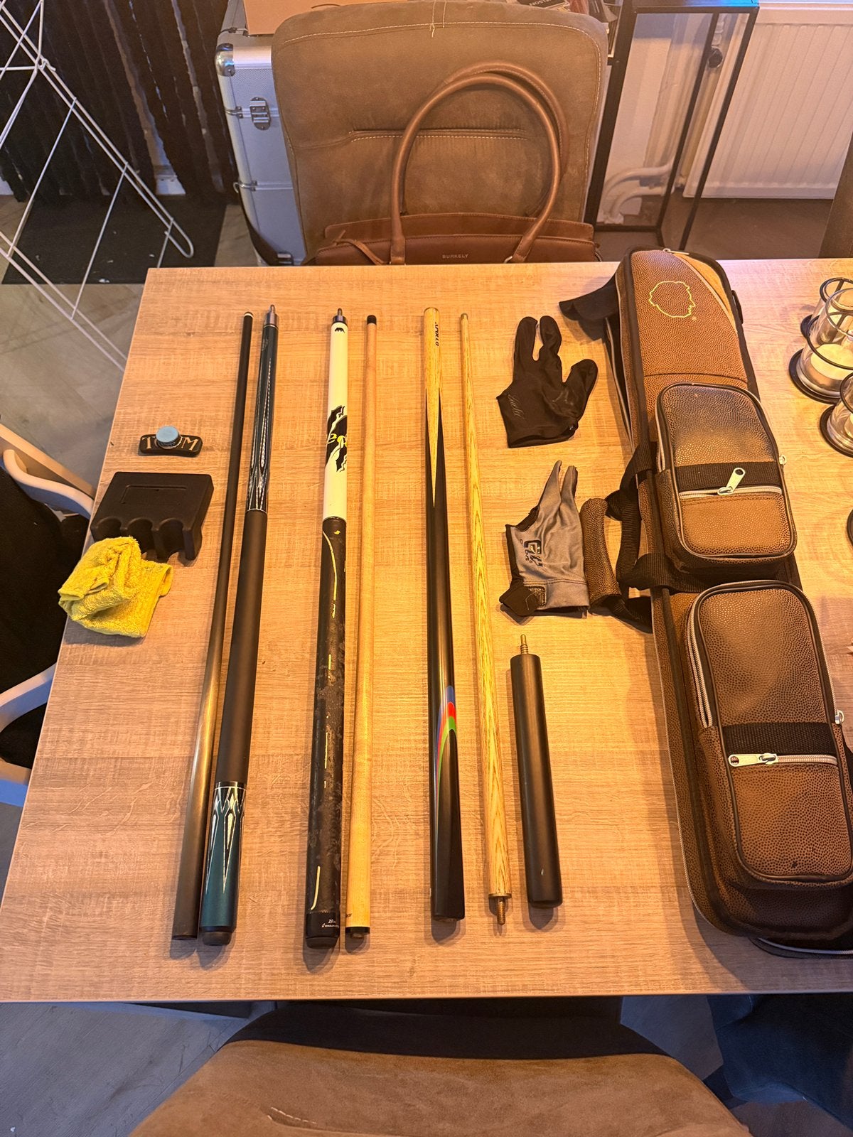 Speel keu break keu en snooker keu te koop, Ophalen, Gebruikt, Keu of Ballen
