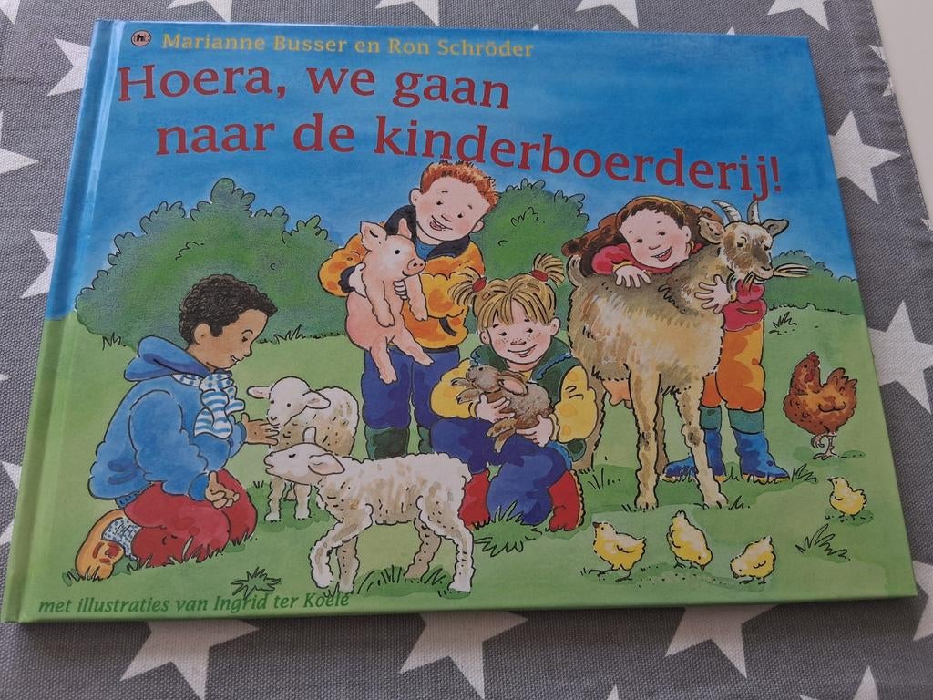 marianne busser - hoera, we gaan naar de kinderboerderij, Ophalen of Verzenden, Gelezen, Fictie algemeen, Voorleesboek