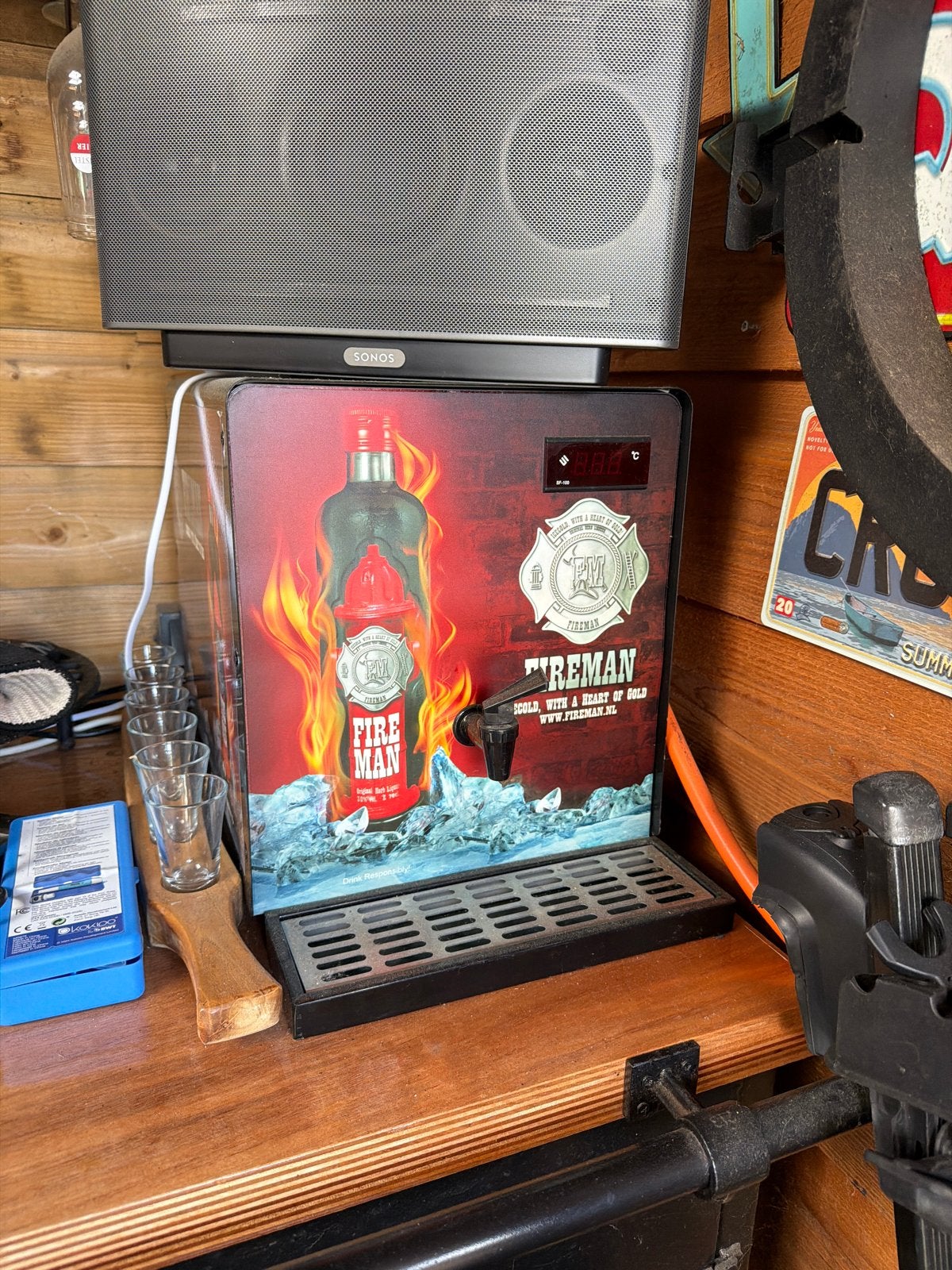 Fireman shot dispenser - Koeler voor sterke drank, Ophalen, Zo goed als nieuw