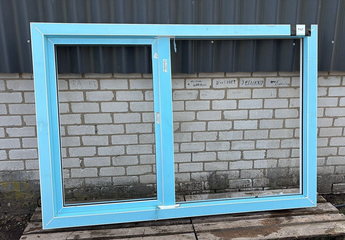 (245) Nieuw kunststof raamkozijn incl glas onderdeel van set, Ophalen, Kunststof, Raamkozijn, Nieuw