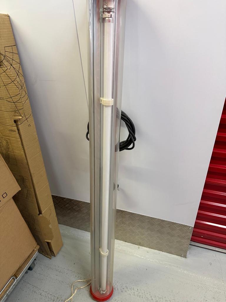 BOS Tubelight Klasse II IP54 TL-lamp 2x36W, Ophalen of Verzenden, Gebruikt, 50 tot 200 watt, Lamp met armatuur