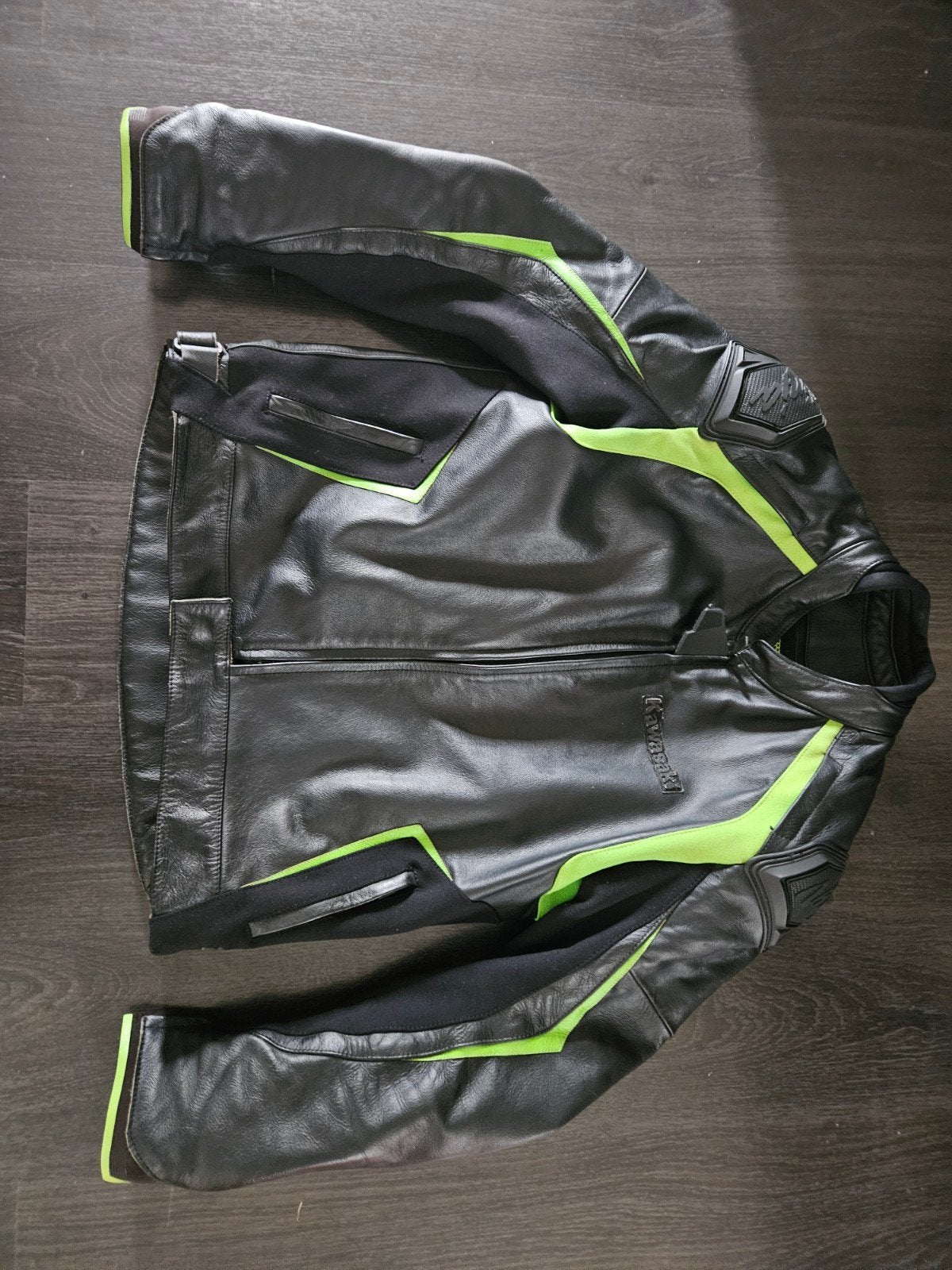 Kawasaki Ninja Leren Motorjas Maat L, Heren, Ophalen of Verzenden, Tweedehands, Kawasaki