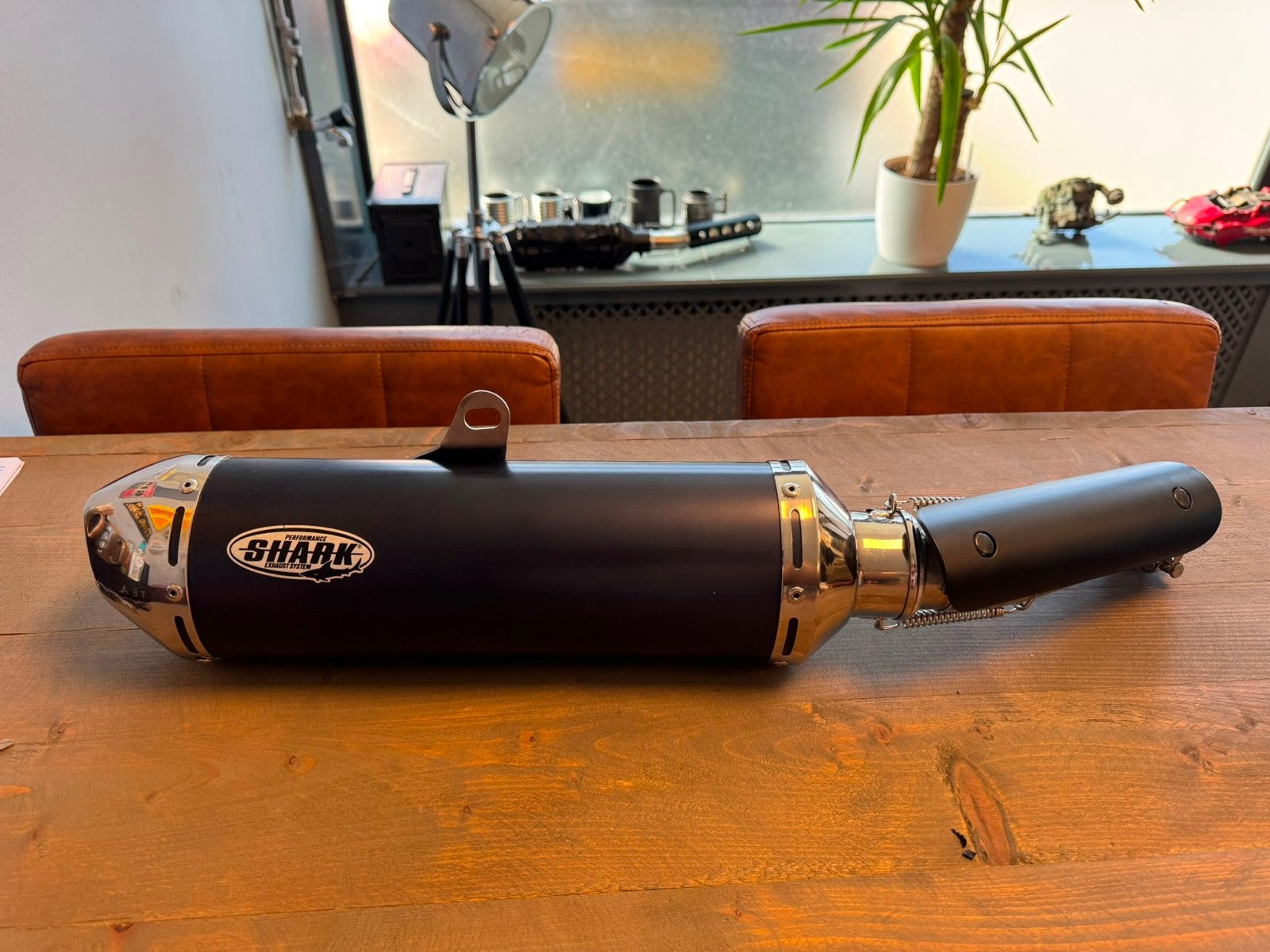 Shark Competition DSX-5 uitlaat voor Yamaha Tenere 700, Ophalen, Gebruikt