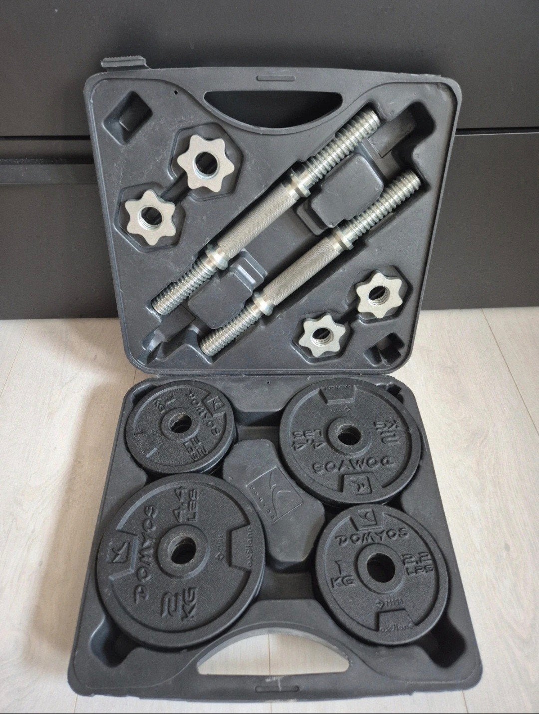 Dumbbellset 20 kg Domyos Decathlon, Ophalen, Gebruikt, Rug, Halterset