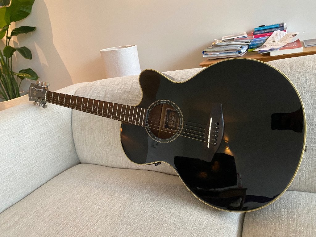yamaha semi akoestische gitaar CPX 5BL, Ophalen of Verzenden, Zo goed als nieuw, Western- of Steelstringgitaar