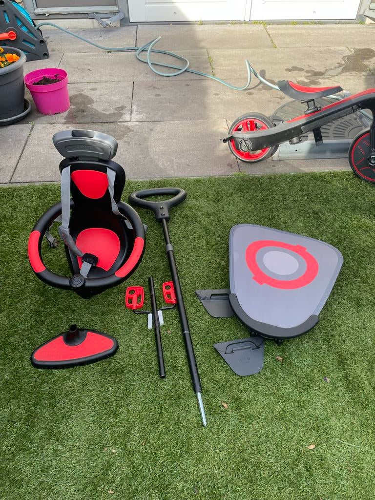 Globber 4-in-1 Loopfiets/Loopvoertuig - Rood/Zwart, Ophalen, Gebruikt, Loopfiets
