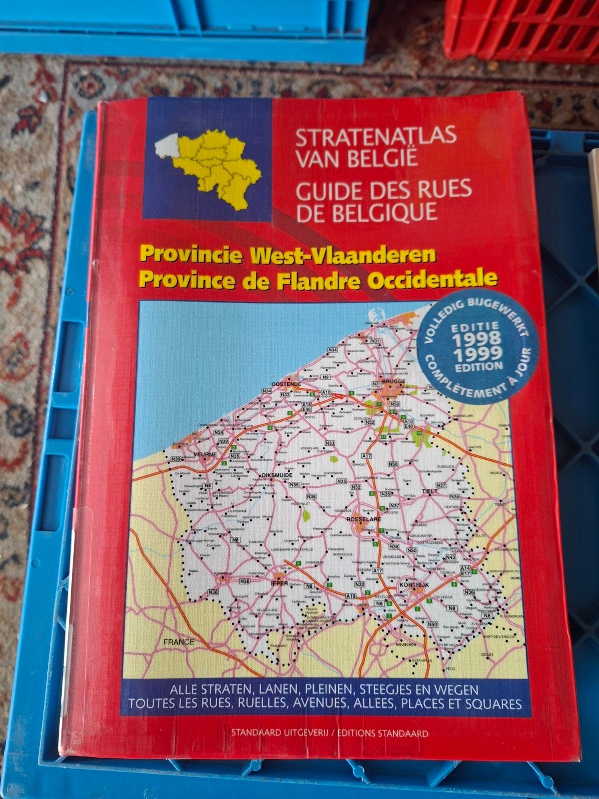 Straten atlas  westvlaanderen, Overige atlassen, Ophalen of Verzenden, Zo goed als nieuw, 1800 tot 2000