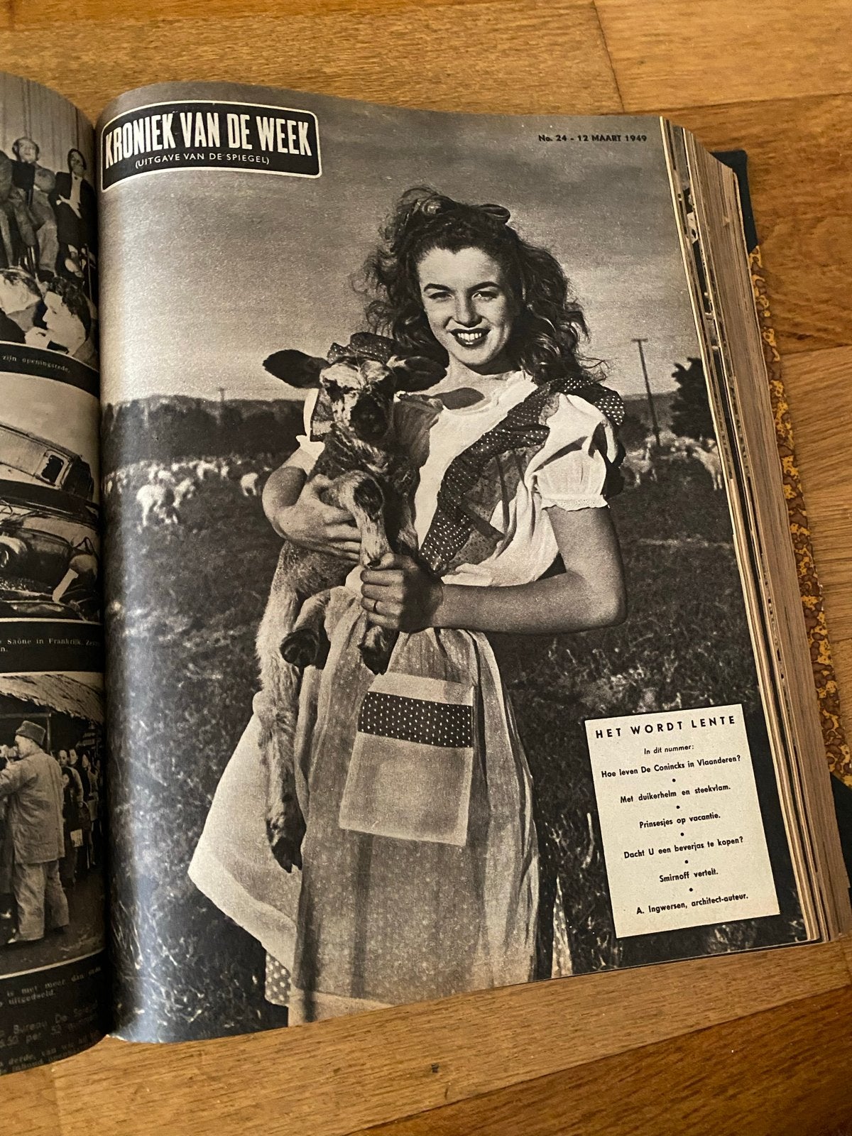 Ingebonden weekblad De Spiegel (1948/1949), Boeken, Ophalen of Verzenden, Gelezen, Krant