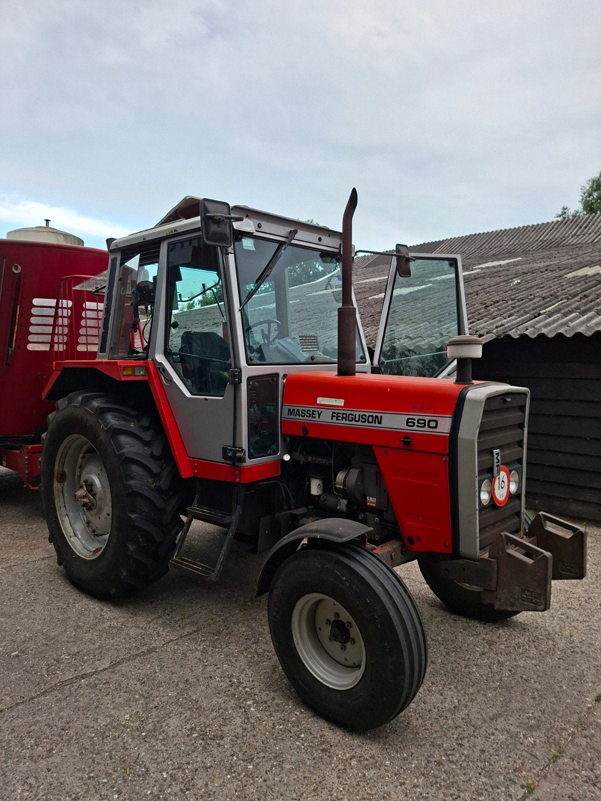 Massey ferguson 690, Ophalen of Verzenden, Gebruikt, Tot 80 Pk, Massey Ferguson