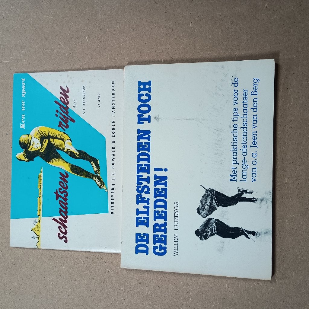 Schaatshandboek en Elfstedentocht boek, Gelezen, Wintersport, Ophalen of Verzenden, P.l. bergstróm