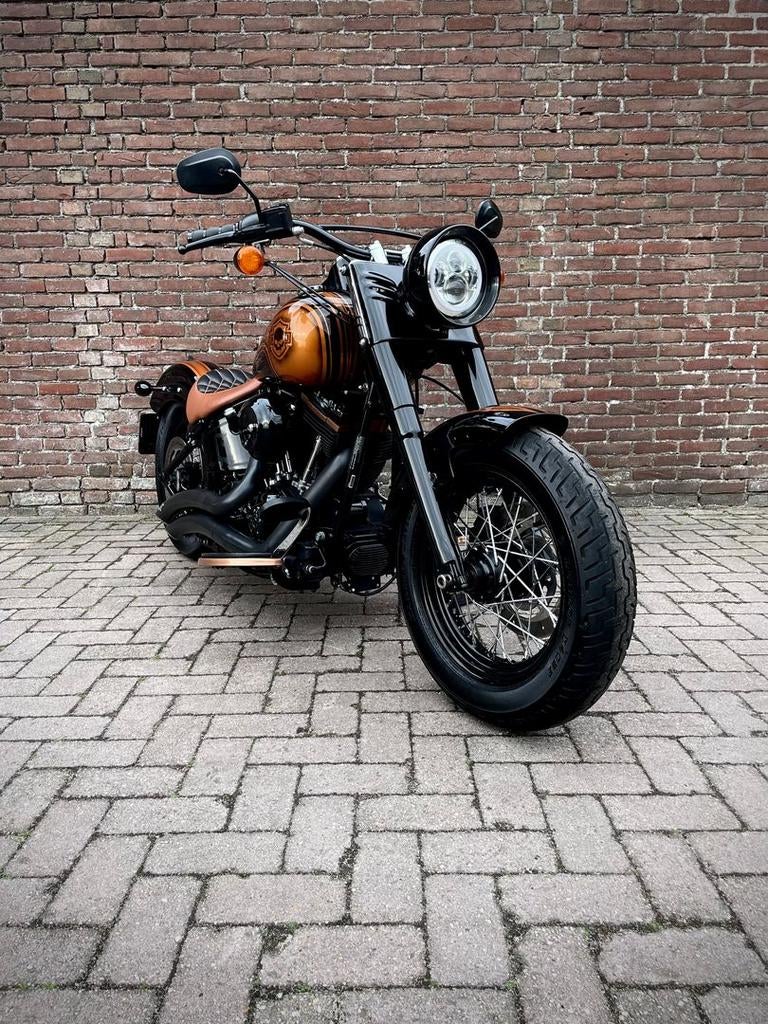 HARLEY-DAVIDSON FLS SOFTAIL SLIM SPECIAL PAINT UNIEK!!!, Motoren, Motoren | Harley-Davidson, Bedrijf, Chopper