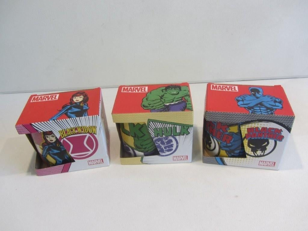 Marvel nieuwe Mokken van Black Panther , Black Widow,  Hulk,, Verzamelen, Ophalen of Verzenden, Nieuw