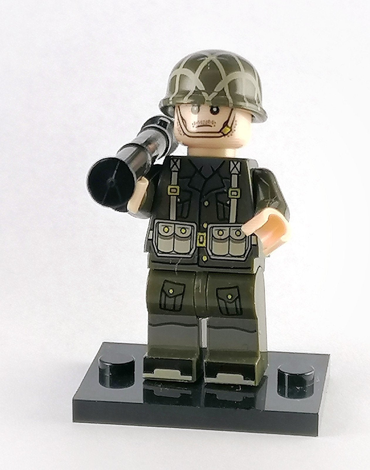 WW2 minifiguur USA Billy Bazooka € 3,00, Ophalen of Verzenden, Zo goed als nieuw, Minifiguur, Lego