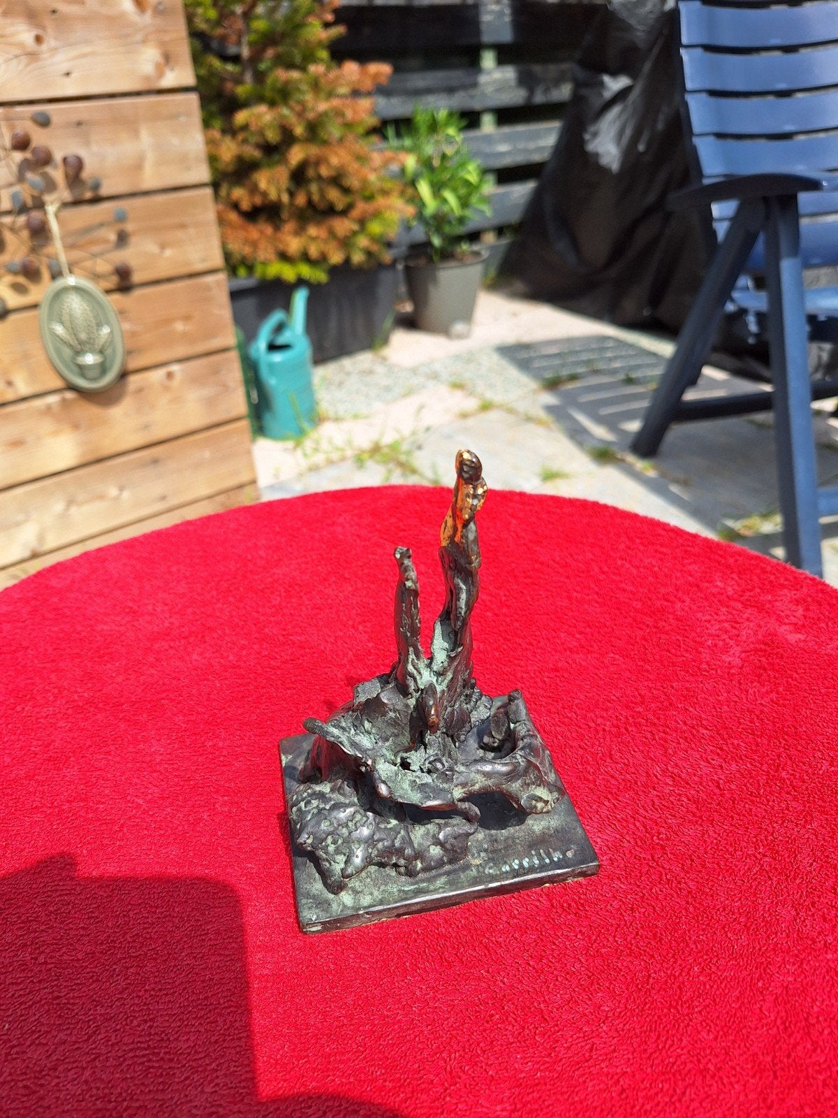 Nelson Carrilho bronzen beeld abstract, Antiek en Kunst, Kunst | Beelden en Houtsnijwerken, Ophalen, Minder dan 20 cm, Brons, Beeld