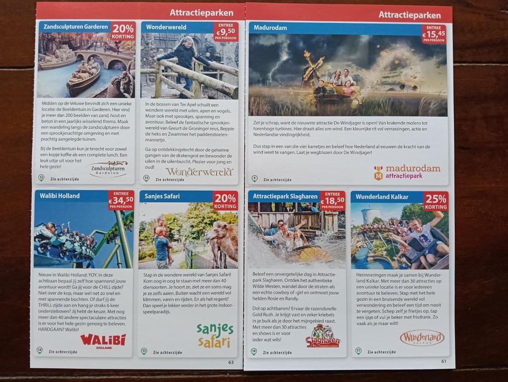 Attractiepark, Tickets en Kaartjes, Recreatie | Pretparken en Attractieparken