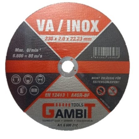 Doorslijpschijven Gambit 230x2.0x22.23 - 25 stuks, Nieuw, Gambit, Info@gambit.de, Junker Ring 3 53844 Troisdorf Duitsland