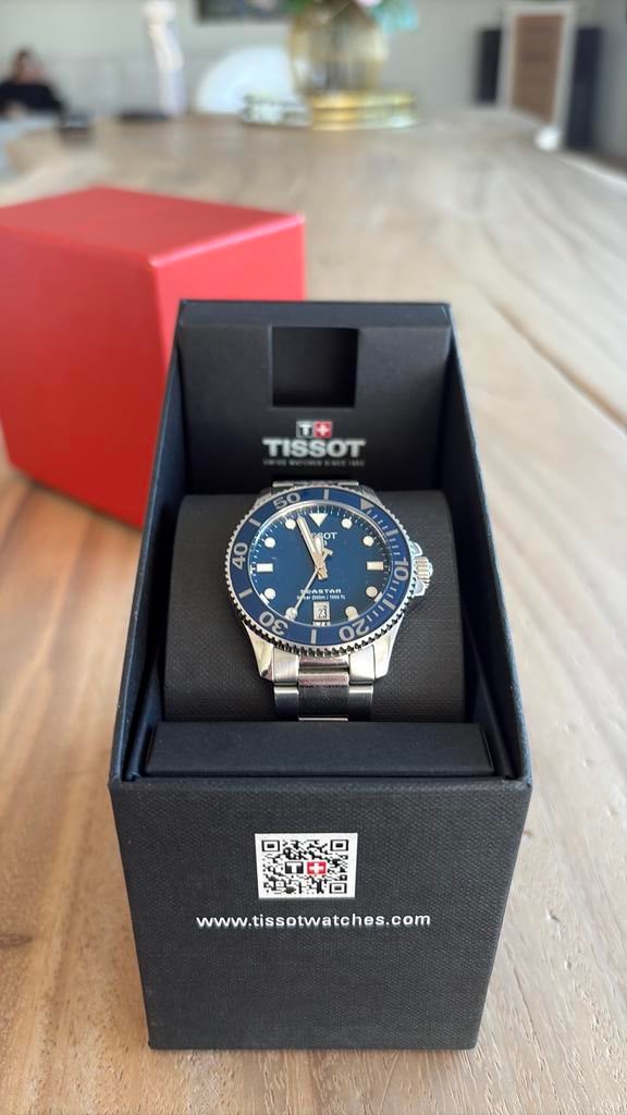 Tissot seastar 36mm Quartz, Overige merken, Staal, Polshorloge, Ophalen of Verzenden