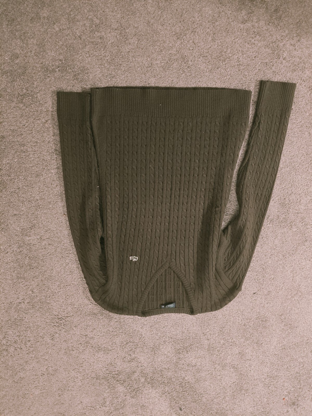 Lacoste V-hals trui 100% katoen, Lacoste, Maat 56/58 (XL), Ophalen of Verzenden, Gedragen